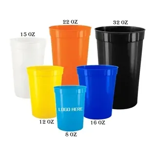 Reusable Plastic Stadium Rainbow Cups