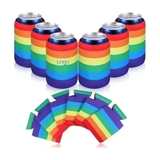 LGBT Rainbow Neoprene Can Cooler Beer Sleeves