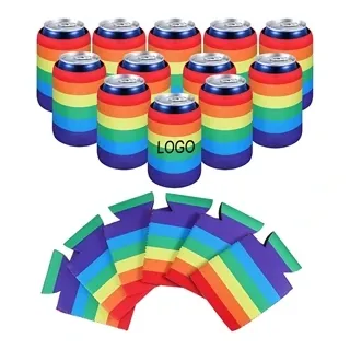 Rainbow Pride Can Coolers