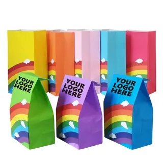 Rainbow Party Favor Paper Bags