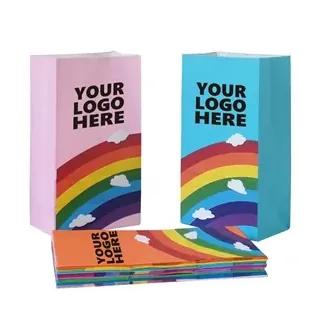 Rainbow Kraft Paper Bags