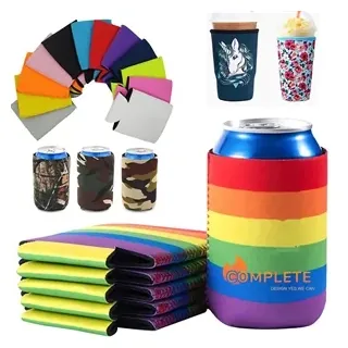 LGBTQ+ Rainbow Can Cooler Sleeves