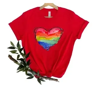 Valentine's Day Rainbow Women T-shirt
