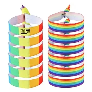 Rainbow Fabric Wristband